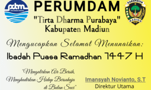 Bulan Suci Ramadhan 1447 H, PDAM Kabupaten Madiun Tetap Terapkan Layanan Prima poster_2026-02-19-105337